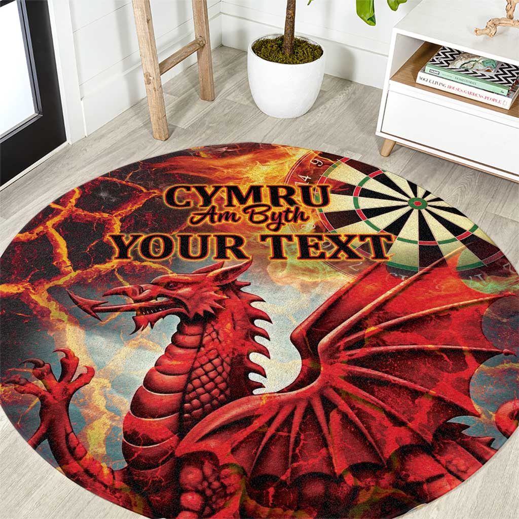 Wales Darts Wales Forever Personalized Round Carpet Cymru Am Byth Dragons