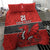 Wales Rugby Custom Bedding Set Y Ddraig Goch Ddyry Cychwyn