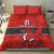 Wales Rugby Custom Bedding Set Y Ddraig Goch Ddyry Cychwyn