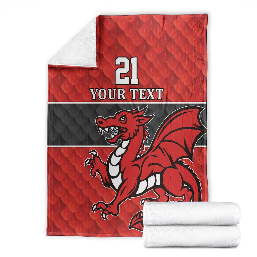 Wales Rugby Custom Blanket Y Ddraig Goch Ddyry Cychwyn