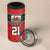 Wales Rugby Custom 4 in 1 Can Cooler Tumbler Y Ddraig Goch Ddyry Cychwyn