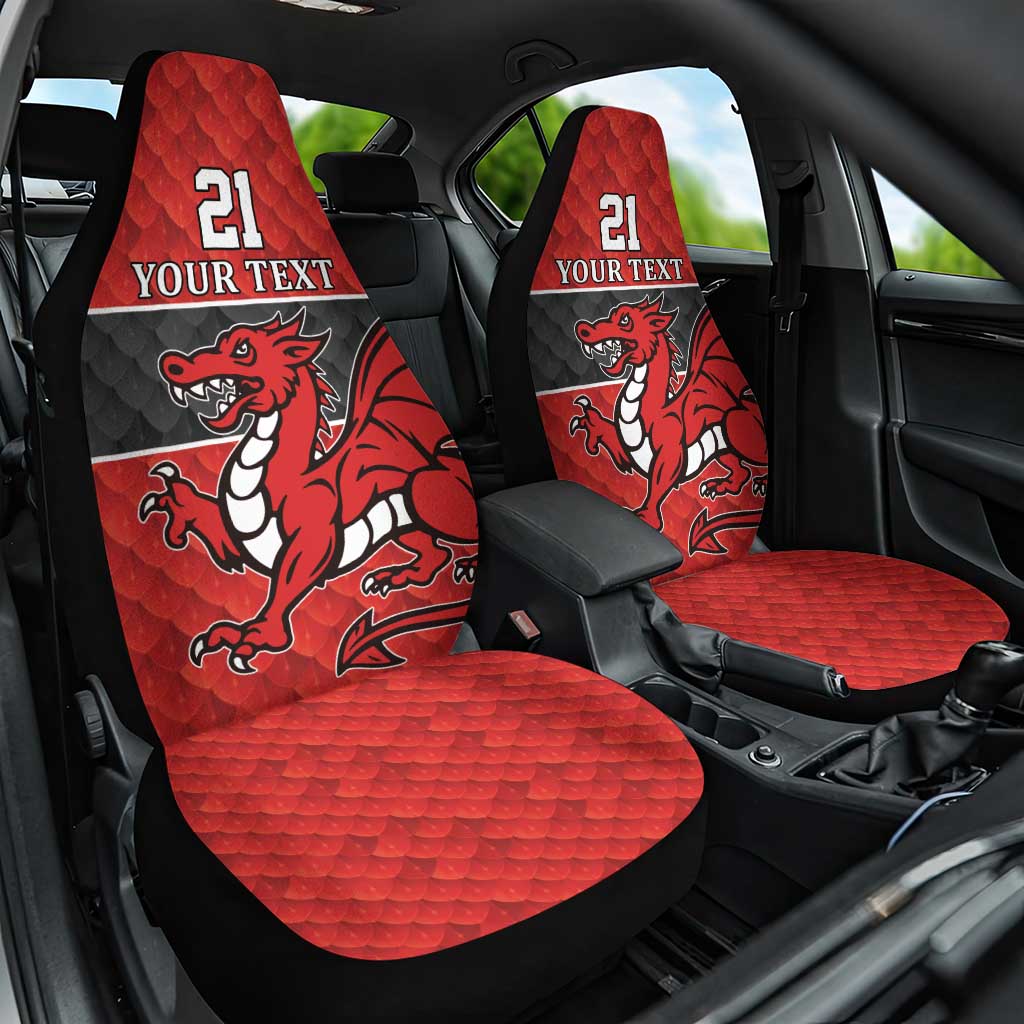 Wales Rugby Custom Car Seat Cover Y Ddraig Goch Ddyry Cychwyn