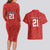 Wales Rugby Custom Couples Matching Long Sleeve Bodycon Dress and Hawaiian Shirt Y Ddraig Goch Ddyry Cychwyn