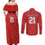 Wales Rugby Custom Couples Matching Off Shoulder Maxi Dress and Long Sleeve Button Shirt Y Ddraig Goch Ddyry Cychwyn