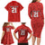 Wales Rugby Custom Family Matching Long Sleeve Bodycon Dress and Hawaiian Shirt Y Ddraig Goch Ddyry Cychwyn