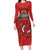 Wales Rugby Custom Family Matching Long Sleeve Bodycon Dress and Hawaiian Shirt Y Ddraig Goch Ddyry Cychwyn