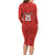 Wales Rugby Custom Family Matching Long Sleeve Bodycon Dress and Hawaiian Shirt Y Ddraig Goch Ddyry Cychwyn