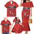 Wales Rugby Custom Family Matching Mermaid Dress and Hawaiian Shirt Y Ddraig Goch Ddyry Cychwyn