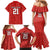 Wales Rugby Custom Family Matching Mermaid Dress and Hawaiian Shirt Y Ddraig Goch Ddyry Cychwyn