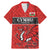 Wales Rugby Custom Family Matching Mermaid Dress and Hawaiian Shirt Y Ddraig Goch Ddyry Cychwyn