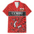 Wales Rugby Custom Family Matching Short Sleeve Bodycon Dress and Hawaiian Shirt Y Ddraig Goch Ddyry Cychwyn