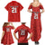 Wales Rugby Custom Family Matching Summer Maxi Dress and Hawaiian Shirt Y Ddraig Goch Ddyry Cychwyn