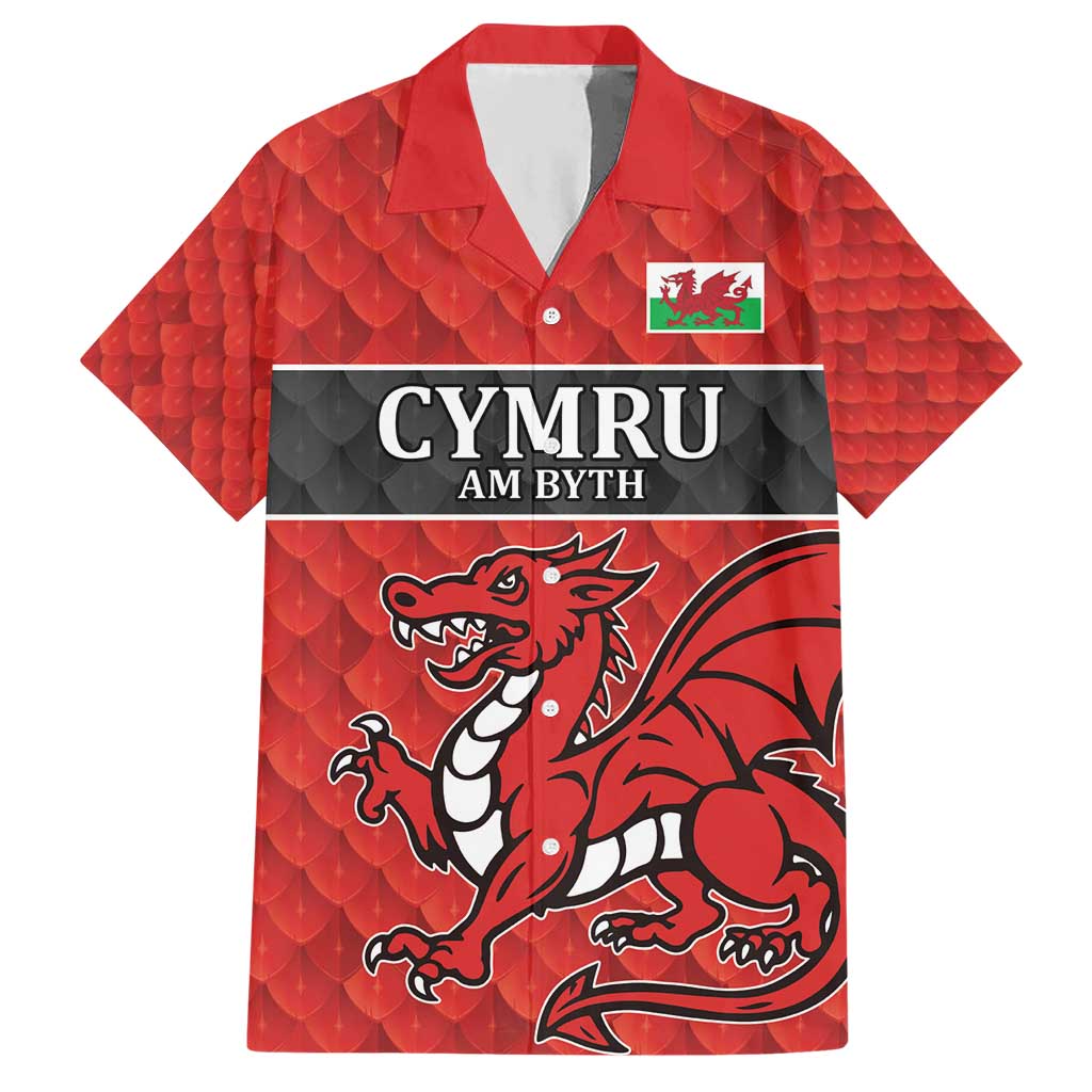 Wales Rugby Custom Hawaiian Shirt Y Ddraig Goch Ddyry Cychwyn