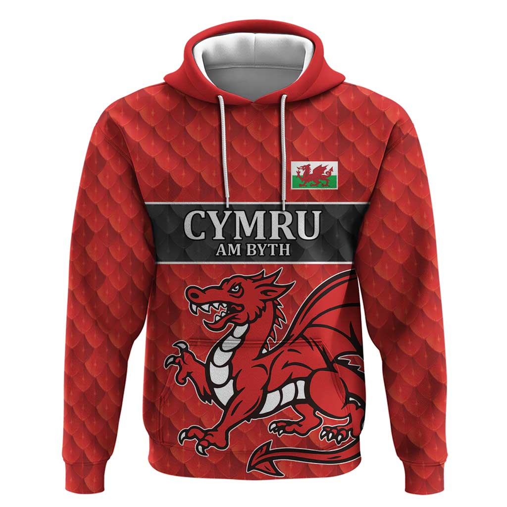 Wales Rugby Custom Hoodie Y Ddraig Goch Ddyry Cychwyn