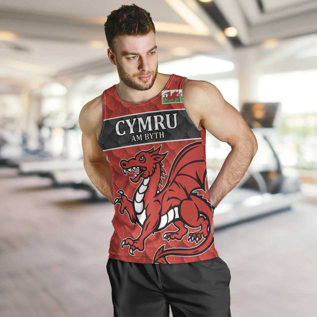 Wales Rugby Custom Men Tank Top Y Ddraig Goch Ddyry Cychwyn