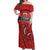 Wales Rugby Custom Off Shoulder Maxi Dress Y Ddraig Goch Ddyry Cychwyn