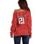 Wales Rugby Custom Off Shoulder Sweater Y Ddraig Goch Ddyry Cychwyn