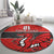 Wales Rugby Custom Round Carpet Y Ddraig Goch Ddyry Cychwyn