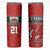 Wales Rugby Custom Skinny Tumbler Y Ddraig Goch Ddyry Cychwyn