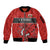 Wales Rugby Custom Sleeve Zip Bomber Jacket Y Ddraig Goch Ddyry Cychwyn