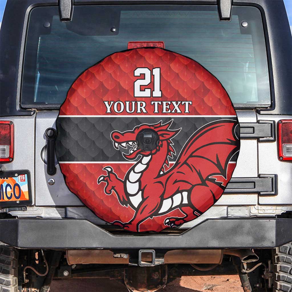 Wales Rugby Custom Spare Tire Cover Y Ddraig Goch Ddyry Cychwyn