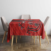 Wales Rugby Custom Tablecloth Y Ddraig Goch Ddyry Cychwyn