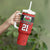 Wales Rugby Custom Tumbler With Handle Y Ddraig Goch Ddyry Cychwyn