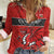 Wales Rugby Custom Women Casual Shirt Y Ddraig Goch Ddyry Cychwyn