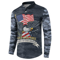 Brave Souls Remembered Patriotic Military Tribute Art Button Sweatshirt
