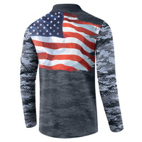 Brave Souls Remembered Patriotic Military Tribute Art Button Sweatshirt