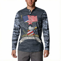 Brave Souls Remembered Patriotic Military Tribute Art Button Sweatshirt