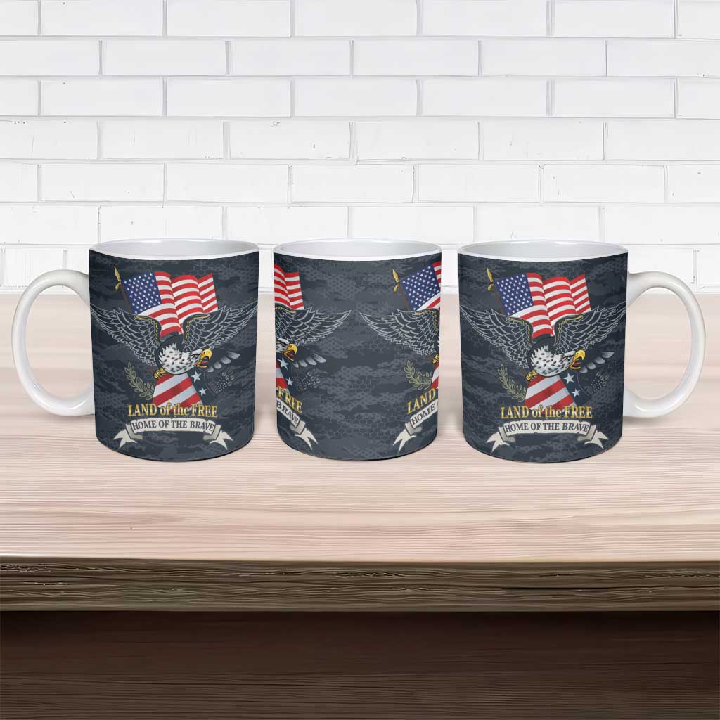 Brave Souls Remembered Patriotic Military Tribute Art Ceramic Mug