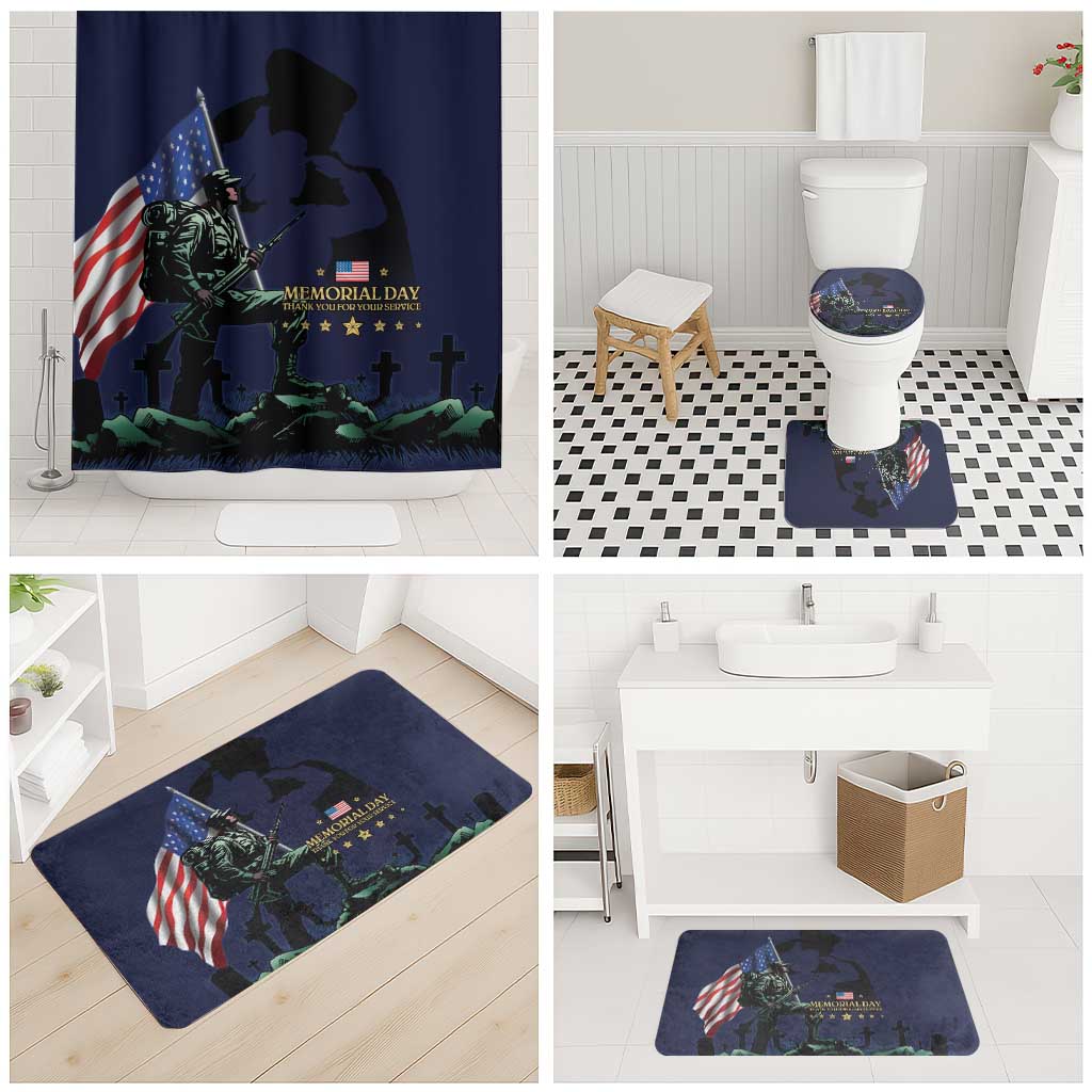 Memorial Day Veteran Remember and Honor Bathroom Set