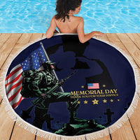 Memorial Day Veteran Remember and Honor Beach Blanket