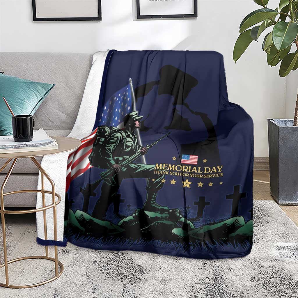 Memorial Day Veteran Remember and Honor Blanket