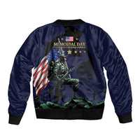 Memorial Day Veteran Remember and Honor Bomber Jacket