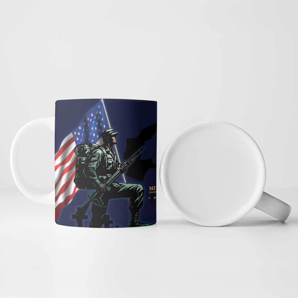 Memorial Day Veteran Remember and Honor Ceramic Mug