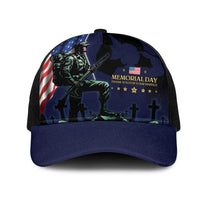 Memorial Day Veteran Remember and Honor Mesh Trucker Cap