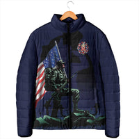 Memorial Day Veteran Remember and Honor Padded Jacket