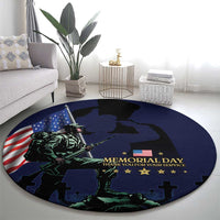 Memorial Day Veteran Remember and Honor Round Carpet