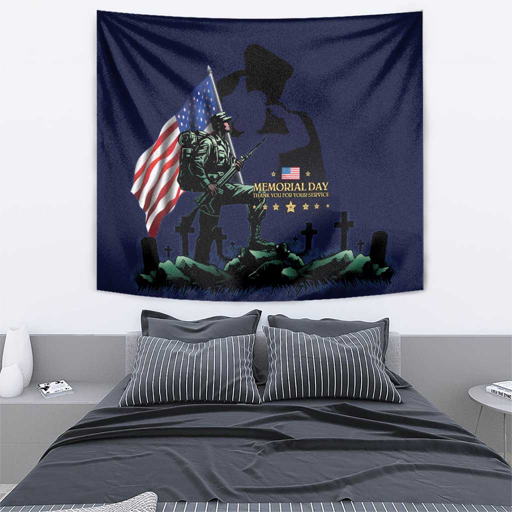 Memorial Day Veteran Remember and Honor Tapestry