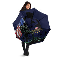 Memorial Day Veteran Remember and Honor Umbrella
