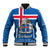 Iceland Baseball Jacket Icelandic Coat Of Arms and Flag LT9 - Wonder Print Shop