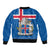 Iceland Bomber Jacket Icelandic Coat Of Arms and Flag LT9 - Wonder Print Shop