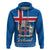 Iceland Hoodie Icelandic Coat Of Arms and Flag - Wonder Print Shop