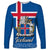 Iceland Long Sleeve Shirt Icelandic Coat Of Arms and Flag - Wonder Print Shop