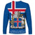 Iceland Long Sleeve Shirt Icelandic Coat Of Arms and Flag - Wonder Print Shop