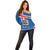 Iceland Off Shoulder Sweater Icelandic Coat Of Arms and Flag - Wonder Print Shop