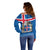 Iceland Off Shoulder Sweater Icelandic Coat Of Arms and Flag - Wonder Print Shop