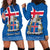 Personalised Iceland Hoodie Dress Icelandic Coat Of Arms and Flag - Wonder Print Shop